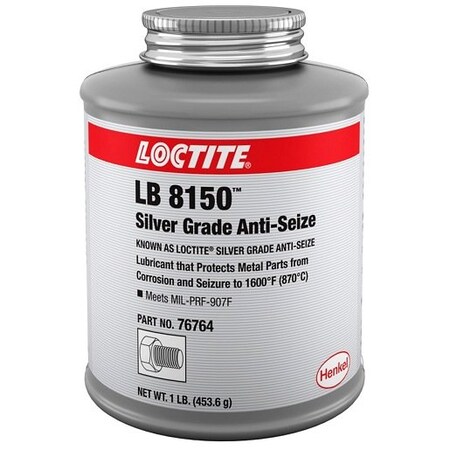 Henkel Anti-Seize Compound, Silver Grade, Can, Paste LB 8150 1LB IDH 235005